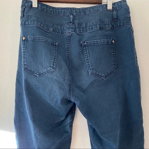 Wedgie High Waisted Denim Dark Wash Stretch Jeans Size 13 FIRE LOS ANGELES - Picture 7 of 8